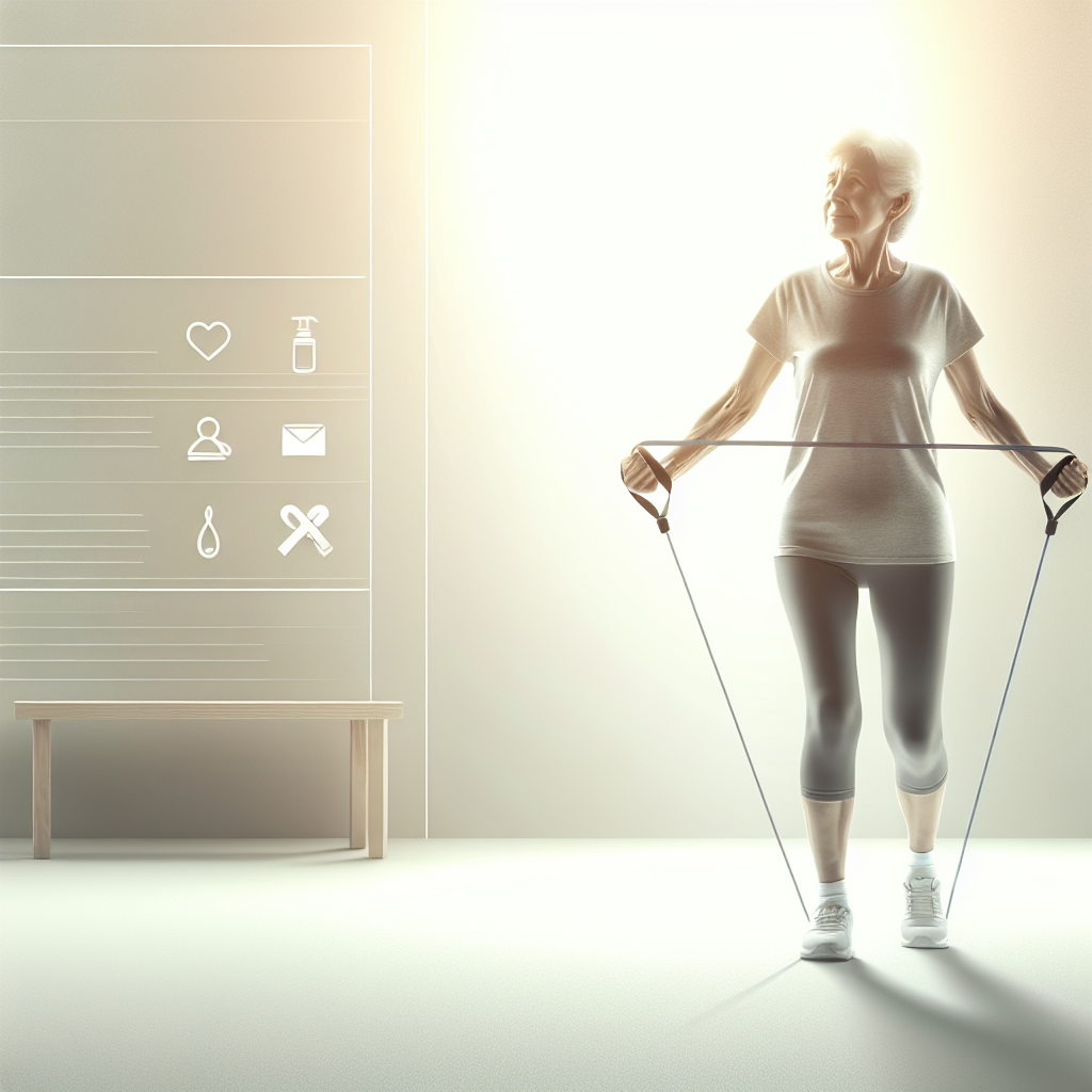 Ilustrace znázorňující téma: Fitness pro seniory