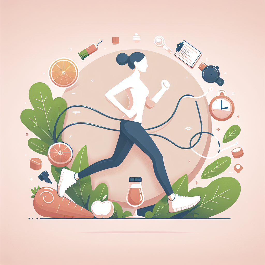 Ilustrace znázorňující téma: Zdraví a wellness