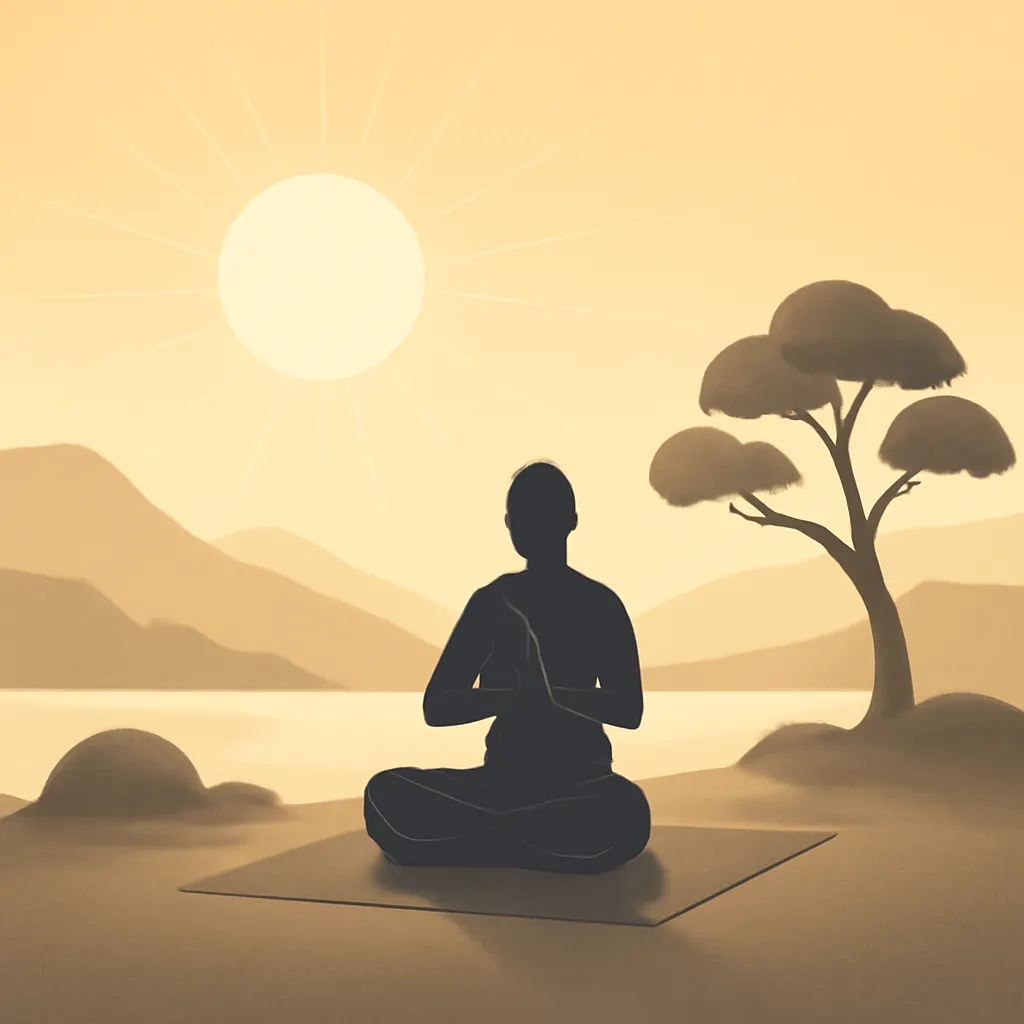 Ilustrace znázorňující téma: Zdraví a wellness