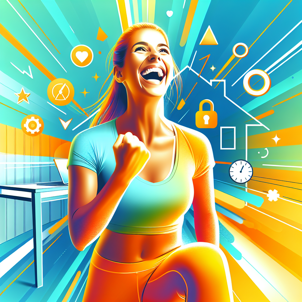 Ilustrace znázorňující téma: Cvičení doma