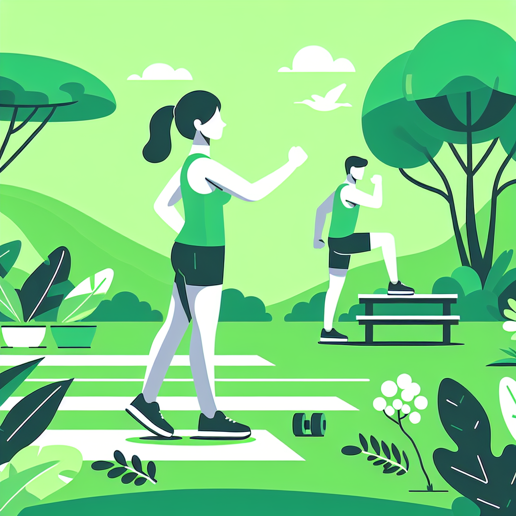 Ilustrace znázorňující téma: Zdraví a fitness