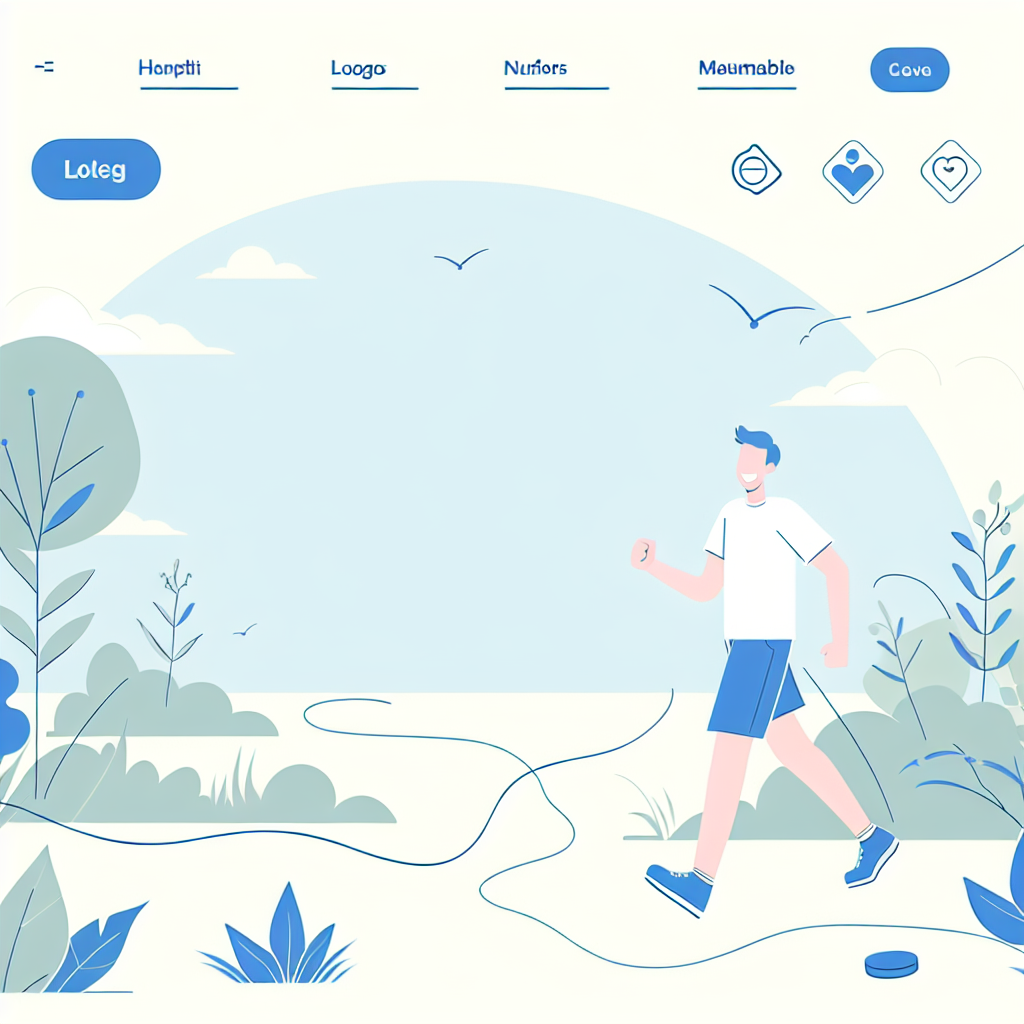 Ilustrace znázorňující téma: Zdraví a fitness