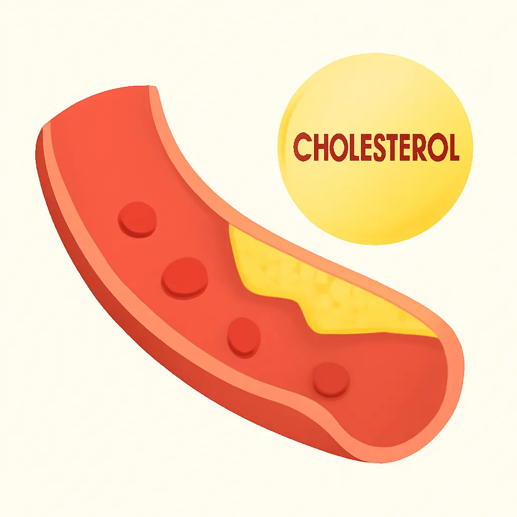 Ilustrace znázorňující téma: co je to cholesterol