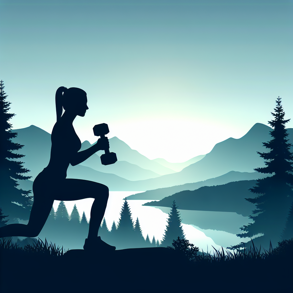 Ilustrace znázorňující téma: Zdraví a fitness