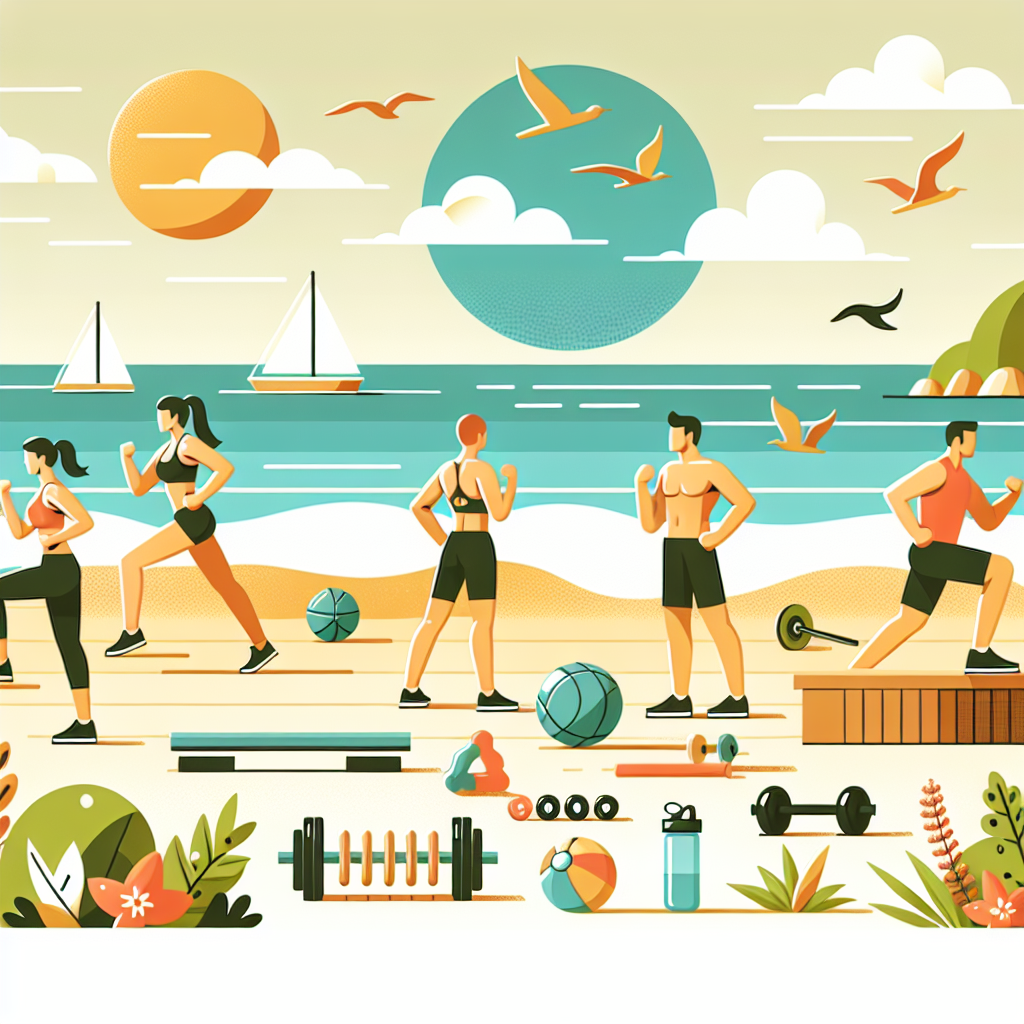 Ilustrace znázorňující téma: Fitness