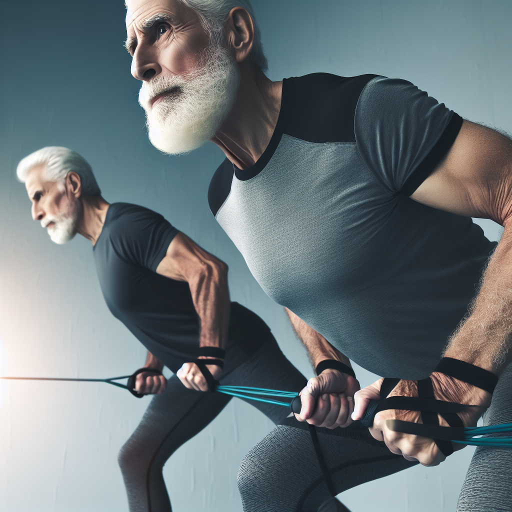 Ilustrace znázorňující téma: Fitness pro seniory