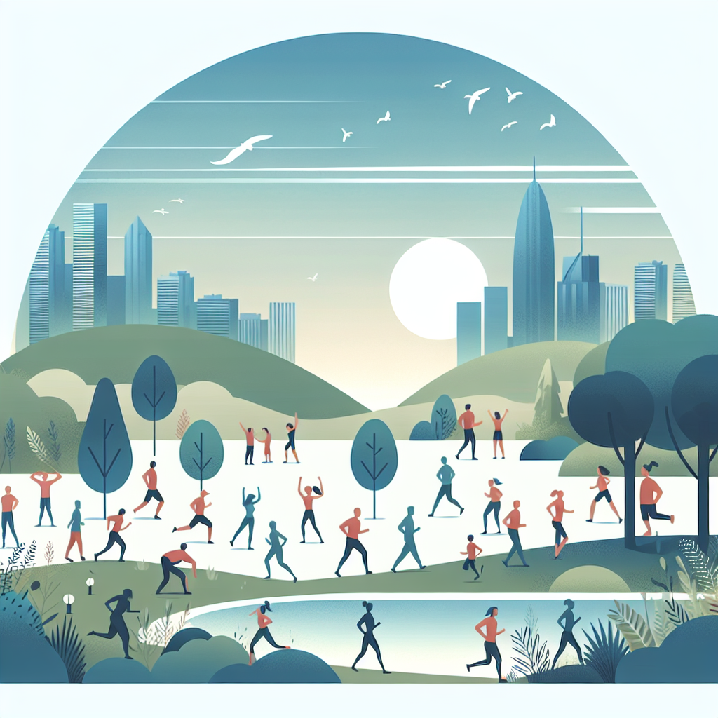 Ilustrace znázorňující téma: Cvičení a fitness