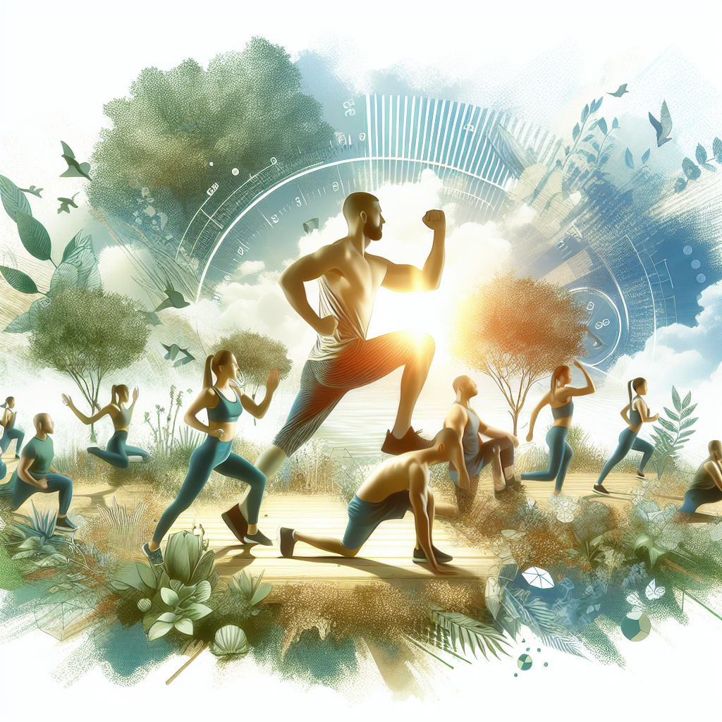 Ilustrace znázorňující téma: Cvičení a fitness