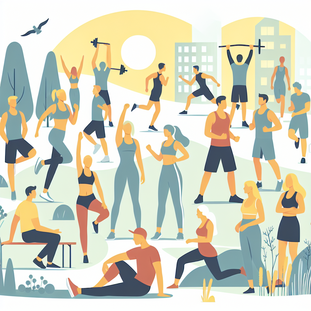 Ilustrace znázorňující téma: Cvičení a zdraví