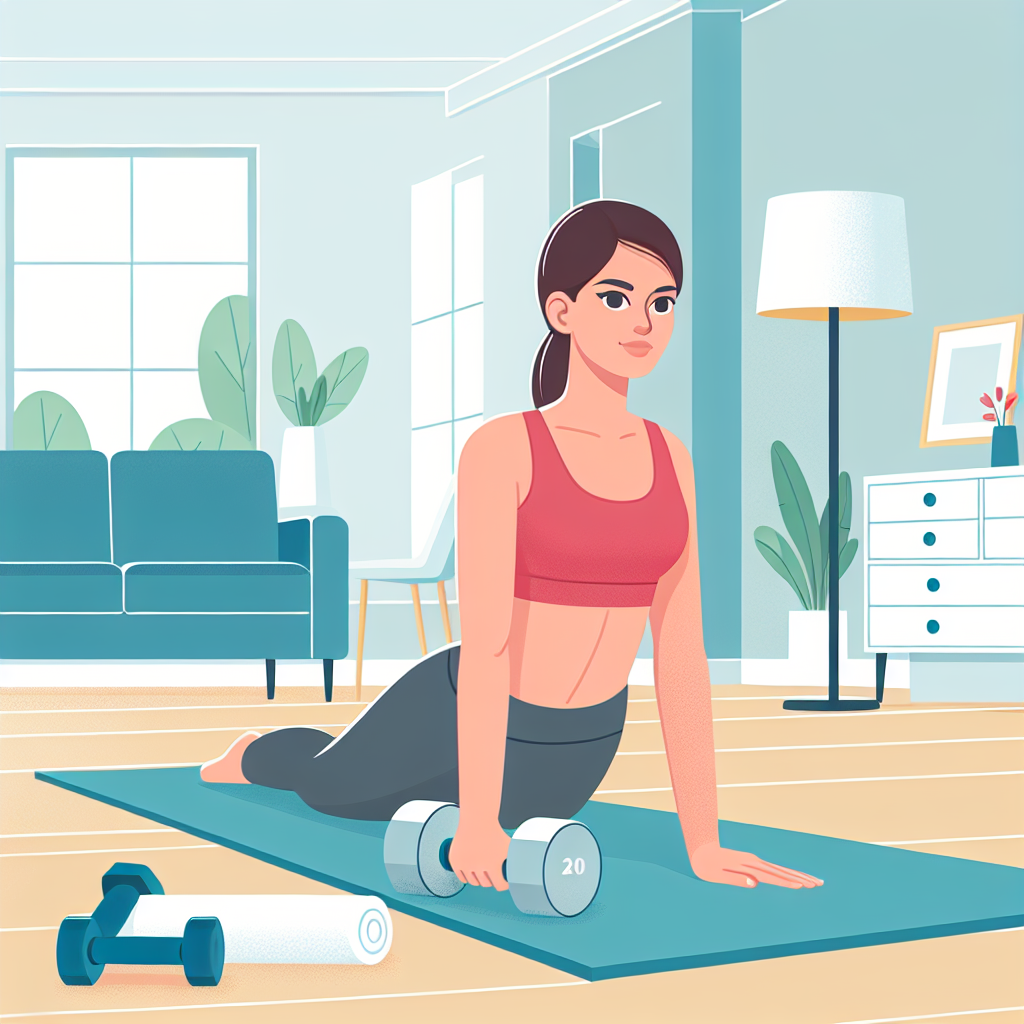 Ilustrace znázorňující téma: Cvičení a fitness