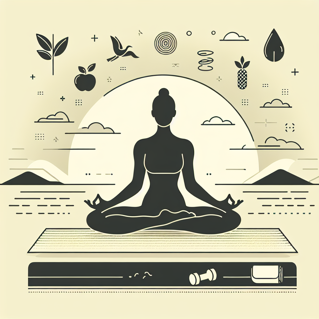 Ilustrace znázorňující téma: Jóga a meditace