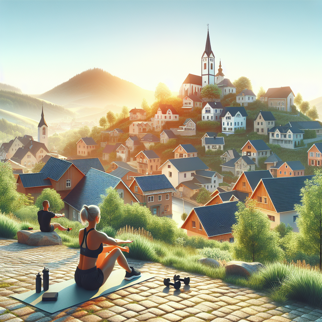 Ilustrace znázorňující téma: Cvičení a fitness