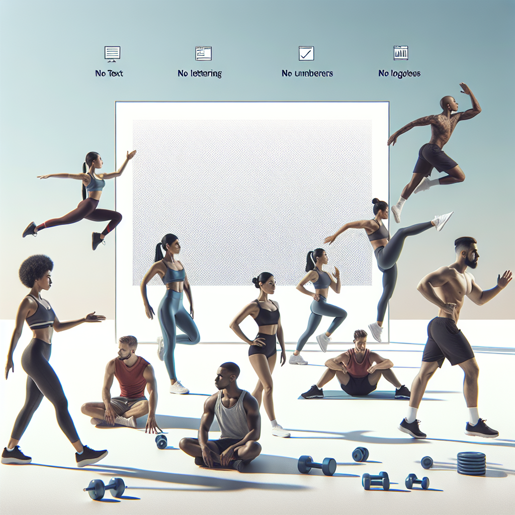 Ilustrace znázorňující téma: Cvičení a fitness