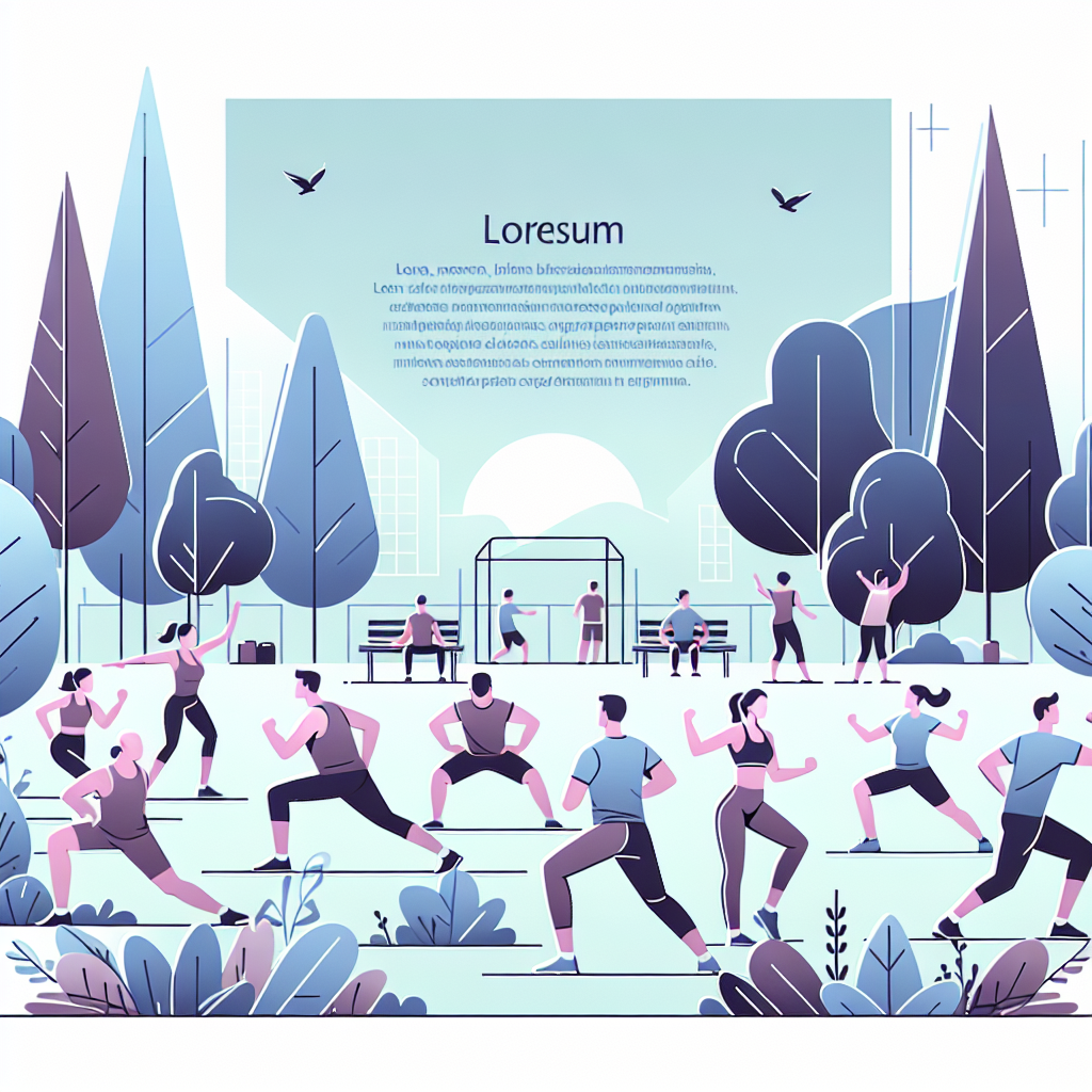 Ilustrace znázorňující téma: Cvičení a fitness