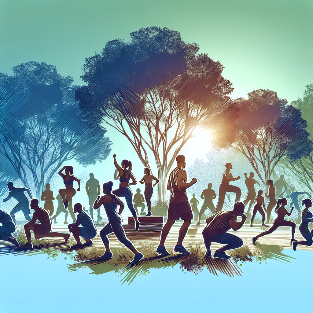 Ilustrace znázorňující téma: Cvičení a fitness