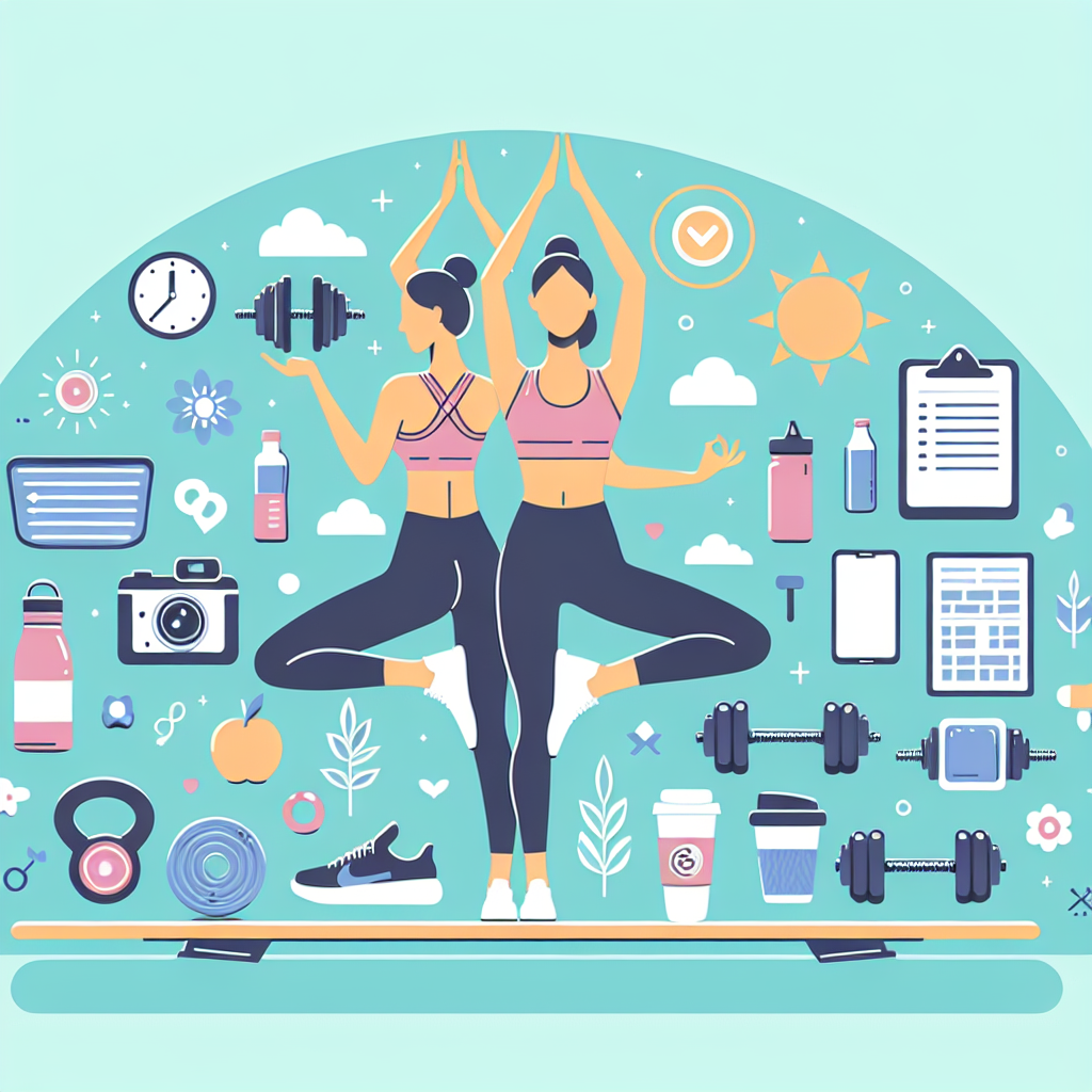 Ilustrace znázorňující téma: Cvičení a Fitness