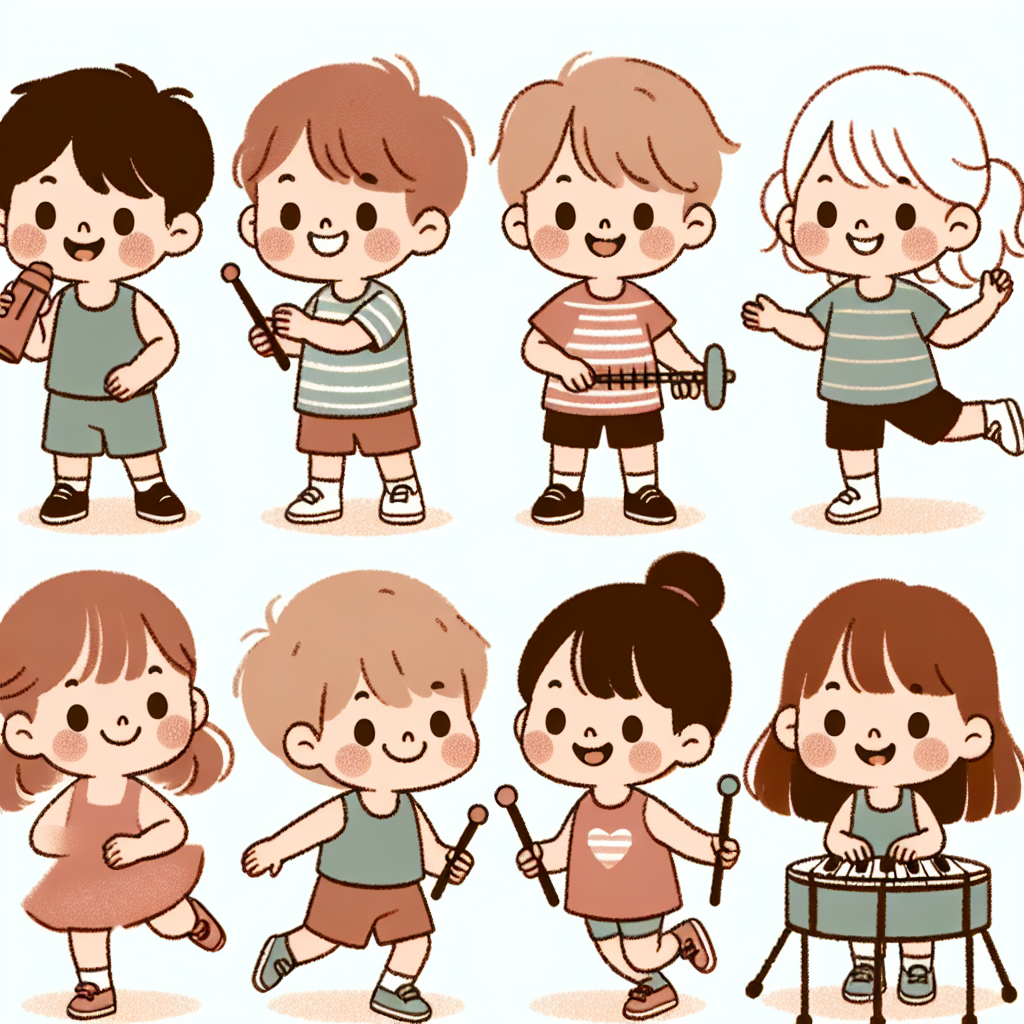 Ilustrace znázorňující téma: Děti a sport