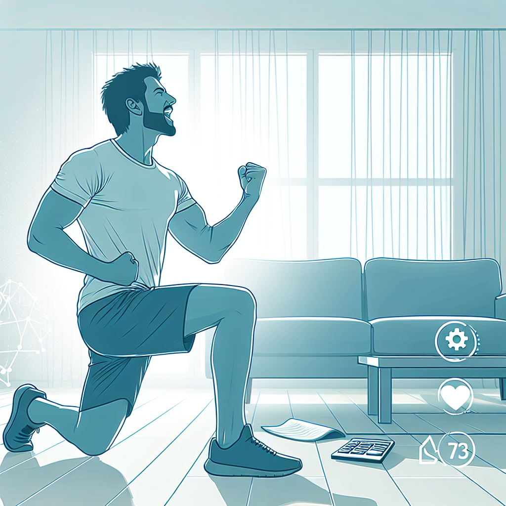 Ilustrace znázorňující téma: Cvičení a fitness