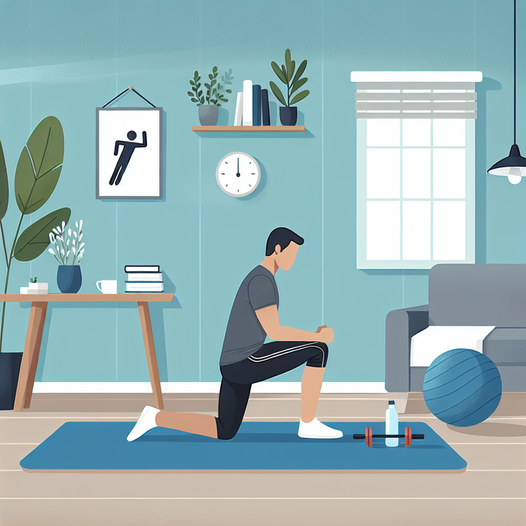Ilustrace znázorňující téma: Cvičení a fitness