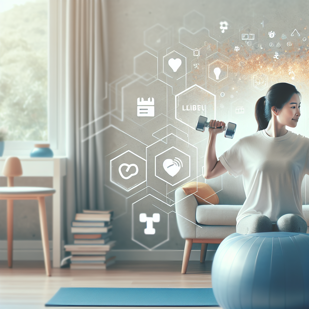Ilustrace znázorňující téma: Cvičení a fitness