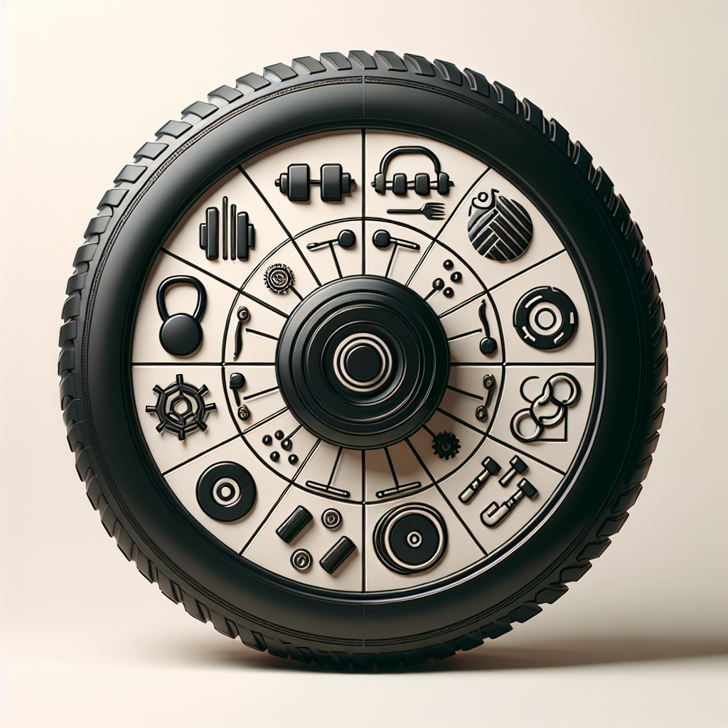 Ilustrace znázorňující téma: Cvičení a fitness