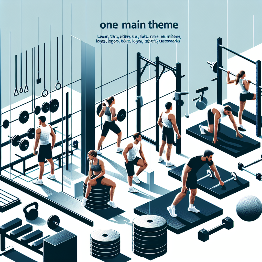 Ilustrace znázorňující téma: Cvičení a fitness