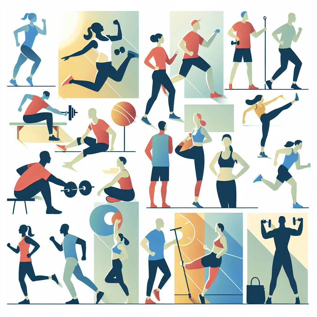 Ilustrace znázorňující téma: Cvičení a zdraví