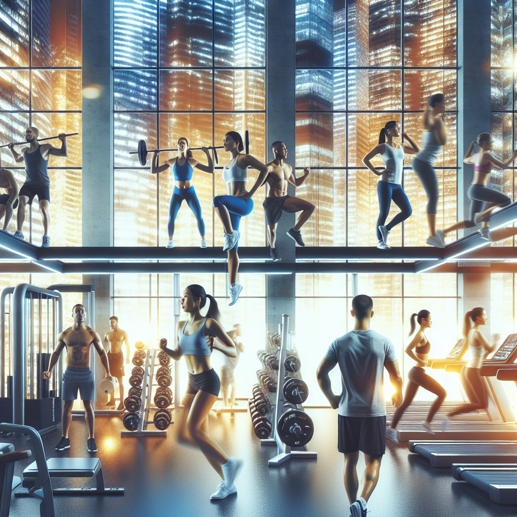 Ilustrace znázorňující téma: Cvičení a fitness