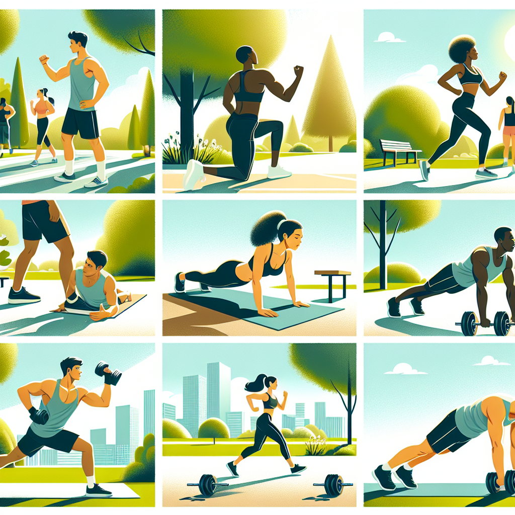 Ilustrace znázorňující téma: Cvičení a fitness