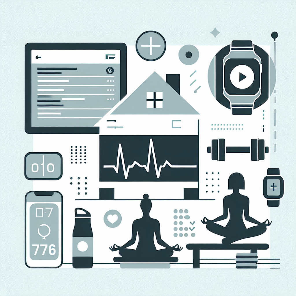 Ilustrace znázorňující téma: Zdraví a fitness
