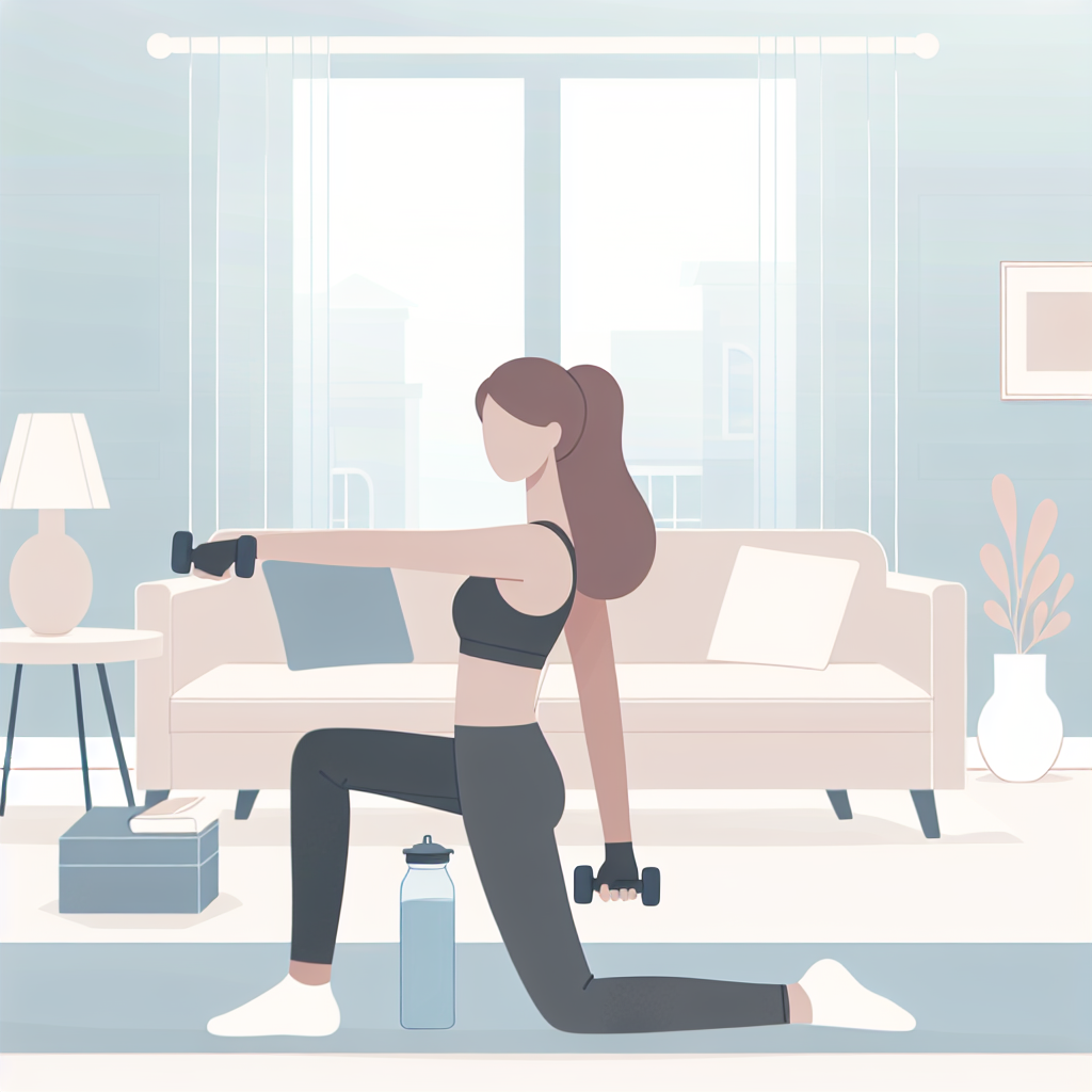 Ilustrace znázorňující téma: Cvičení a fitness