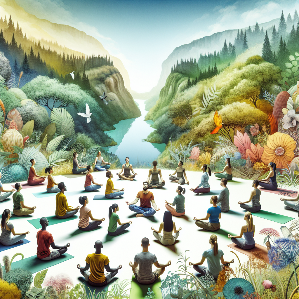 Ilustrace znázorňující téma: Zdraví a wellness