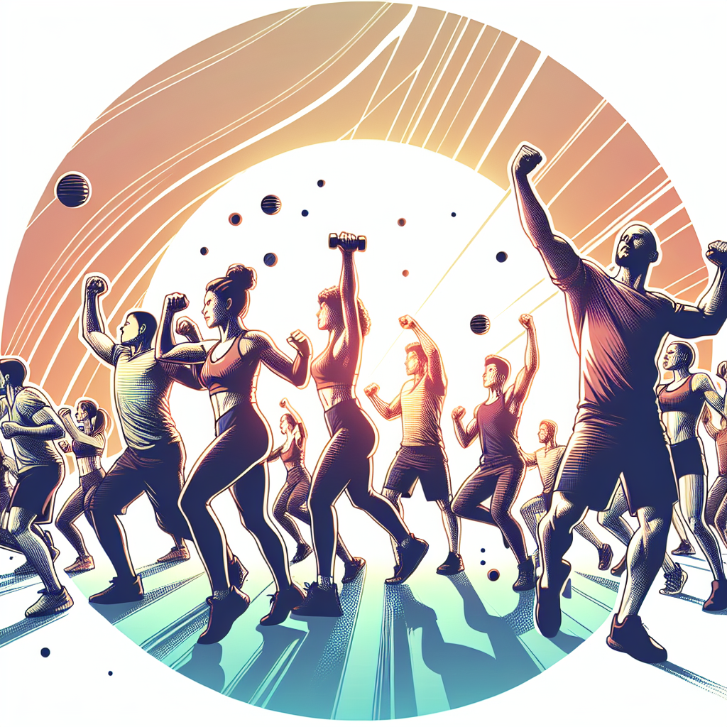 Ilustrace znázorňující téma: Cvičení a fitness