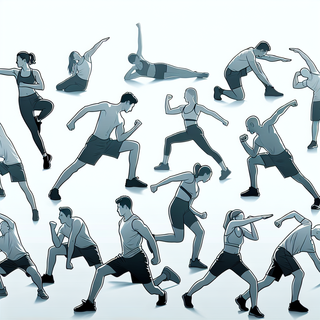 Ilustrace znázorňující téma: Zdraví a fitness