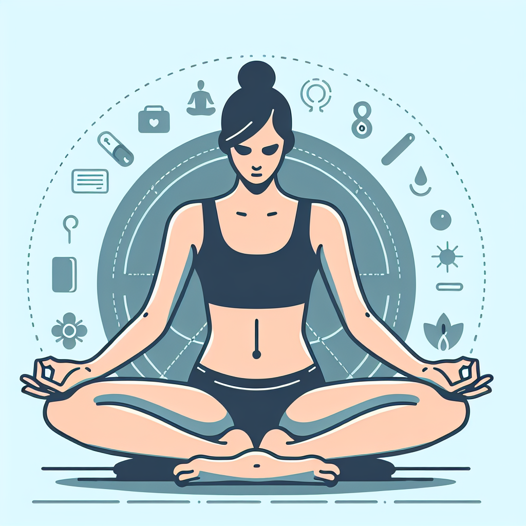 Ilustrace znázorňující téma: Zdraví a fitness