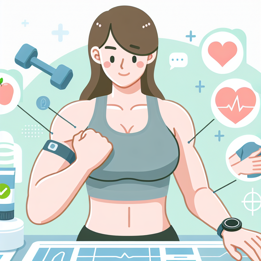 Ilustrace znázorňující téma: Zdraví a fitness