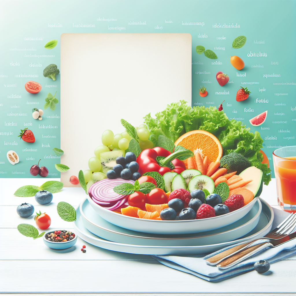 Ilustrace znázorňující téma: Diabetes a výživa