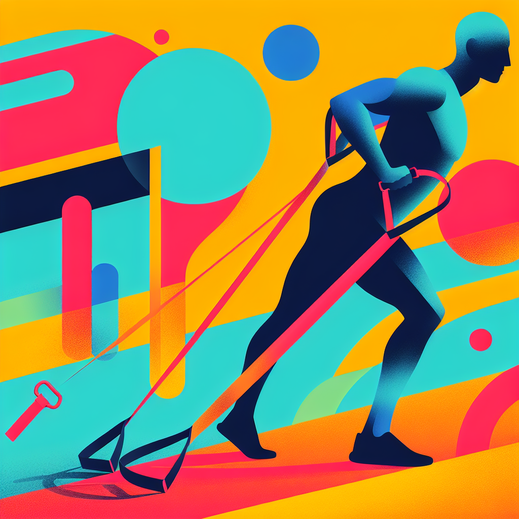 Ilustrace znázorňující téma: Zdraví a fitness