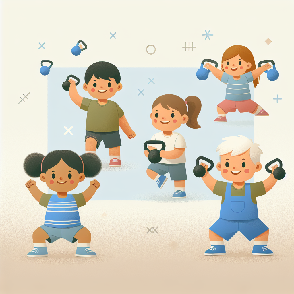 Ilustrace znázorňující téma: Děti a sport