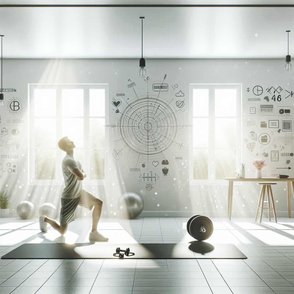 Ilustrace znázorňující téma: Fitness a cvičení