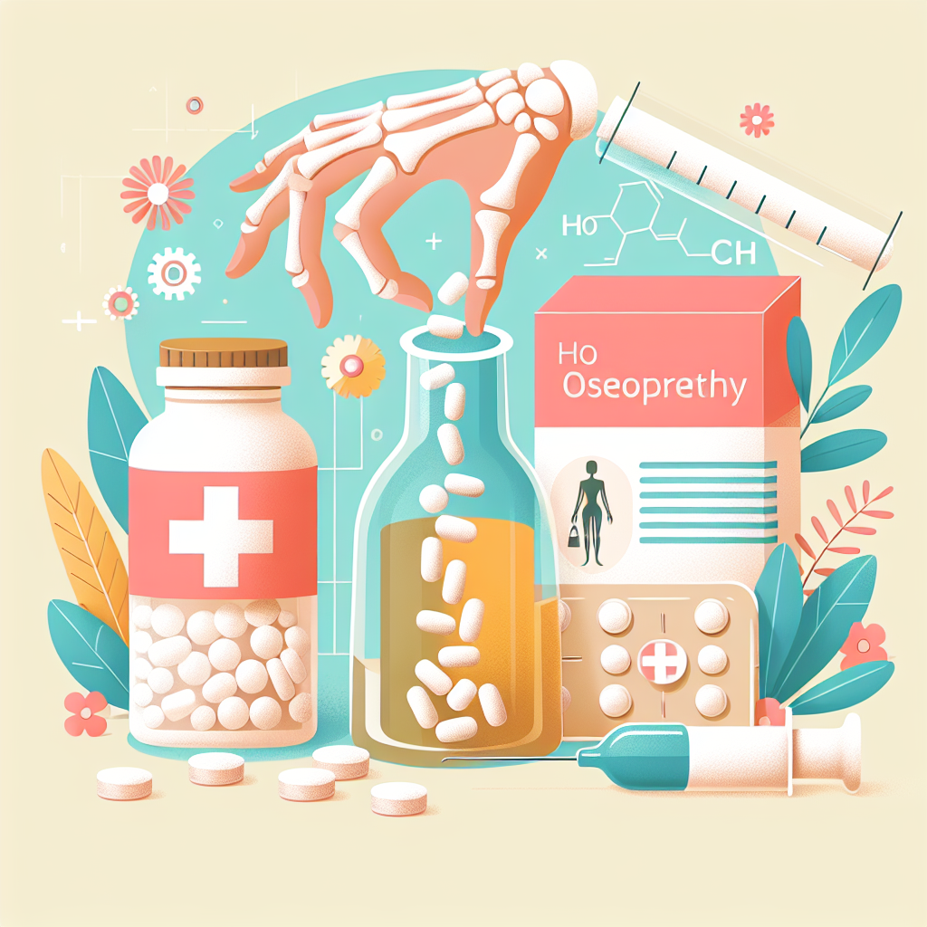 Ilustrace znázorňující téma: homeopatika na osteoporózu