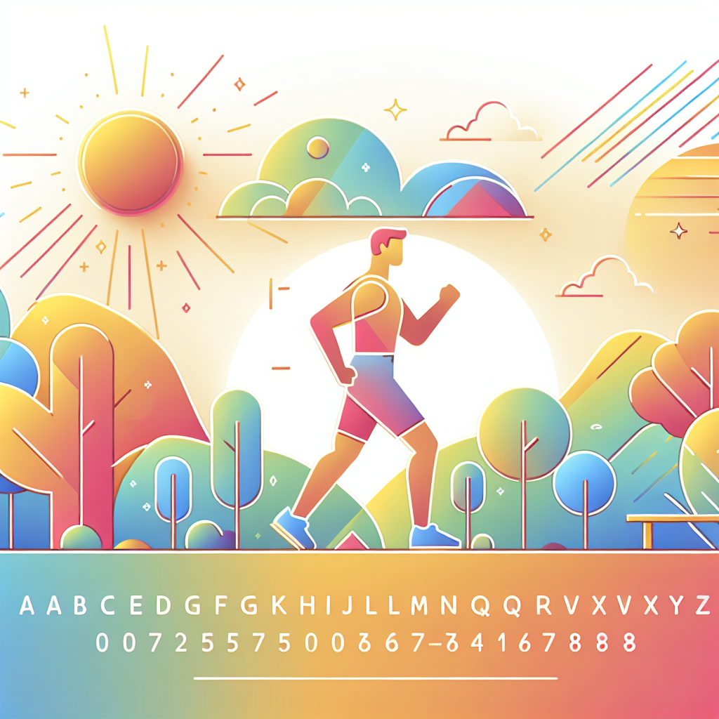 Ilustrace znázorňující téma: Zdravý životní styl
