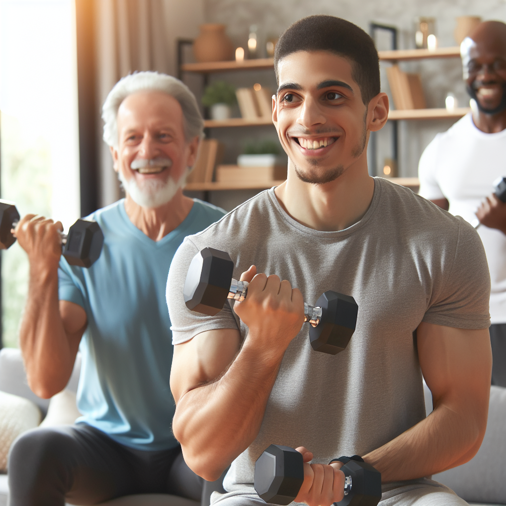 Ilustrace znázorňující téma: Cvičení a fitness