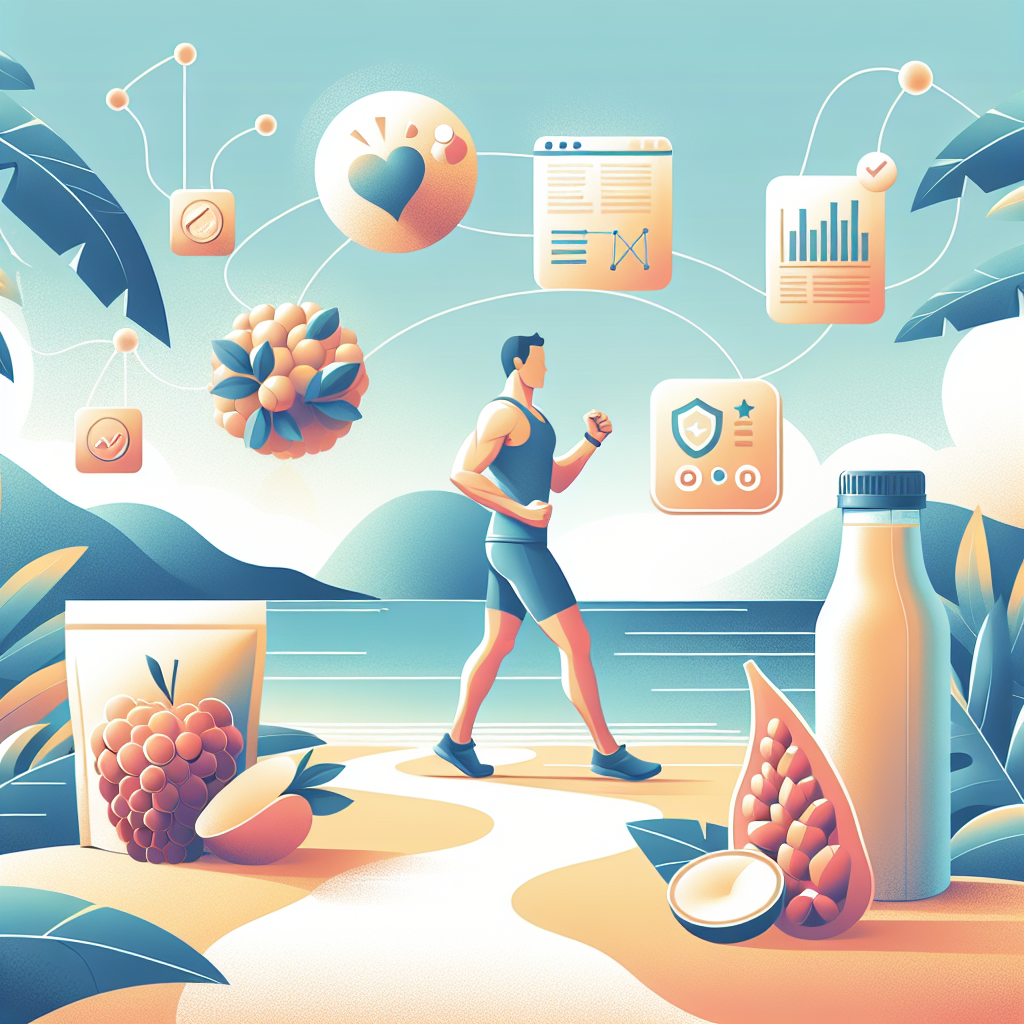 Ilustrace znázorňující téma: intervalový trénink pro začátečníky 10 minut na pláži biohacking