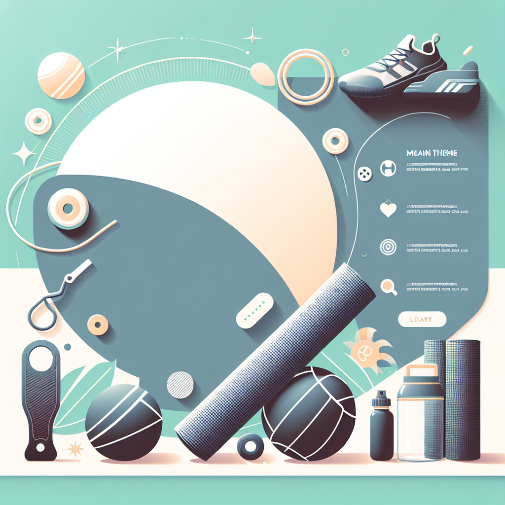 Ilustrace znázorňující téma: Cvičení a fitness