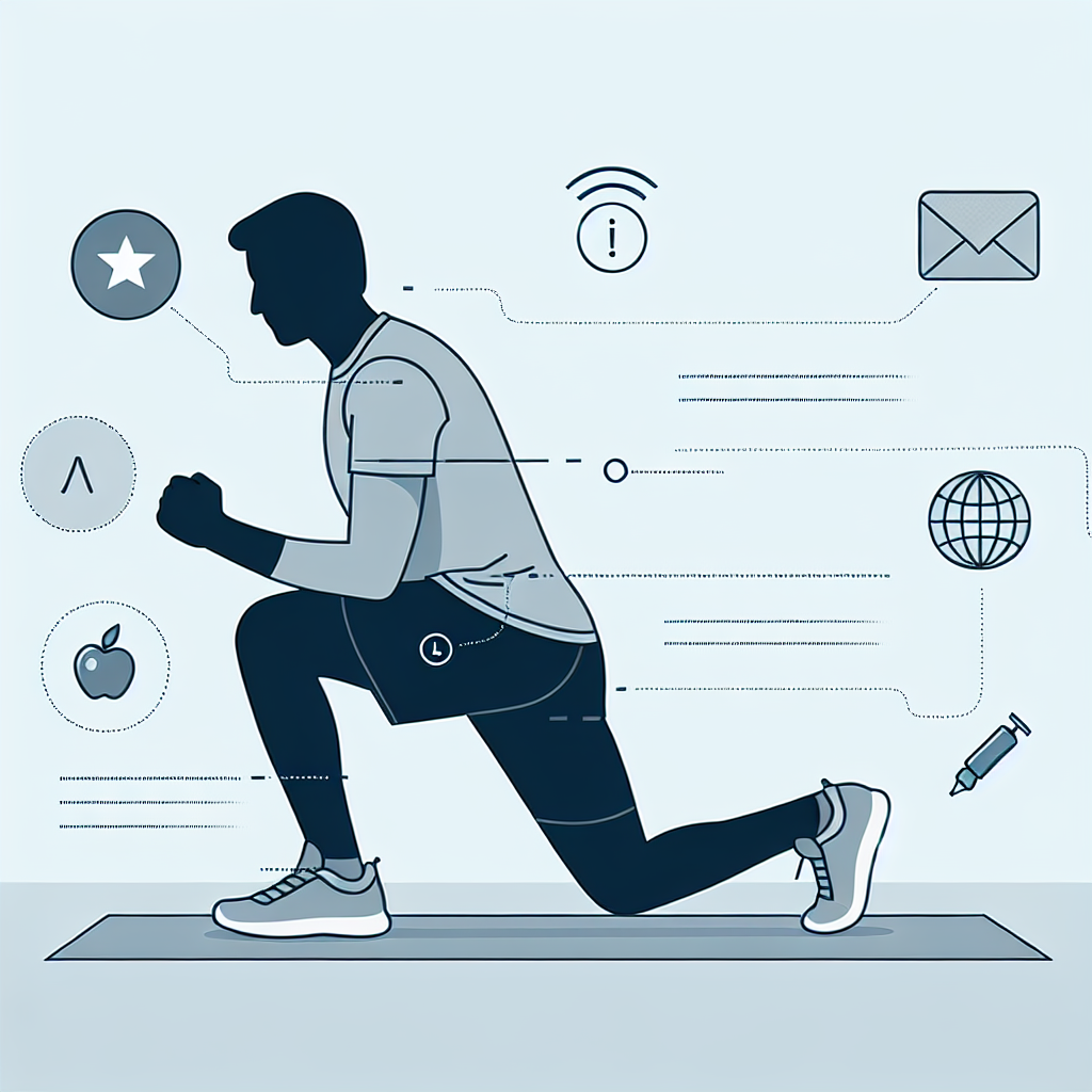 Ilustrace znázorňující téma: Zdraví a fitness
