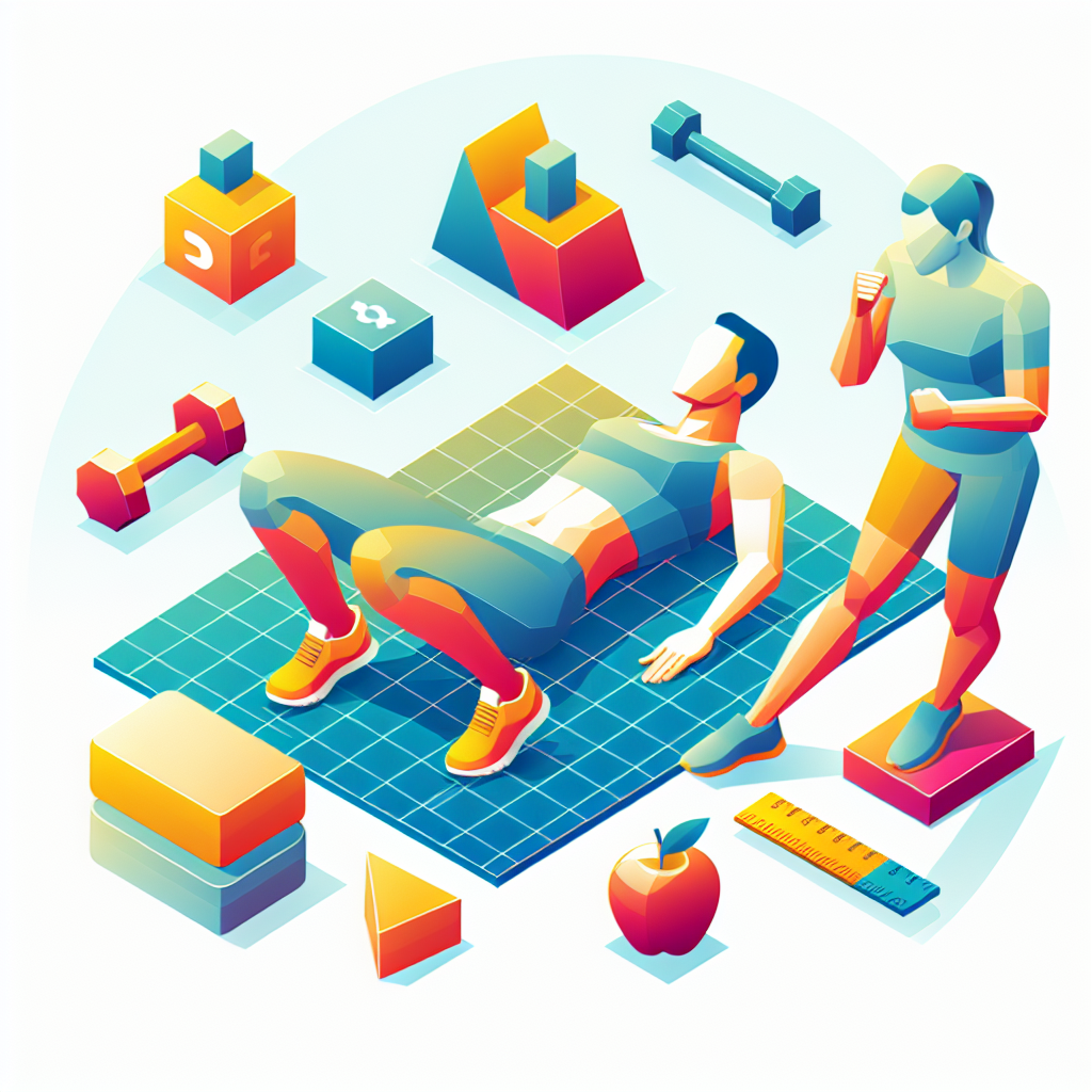 Ilustrace znázorňující téma: Cvičení a fitness