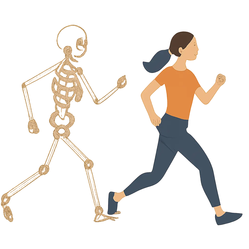 Ilustrace znázorňující téma: Osteoporóza