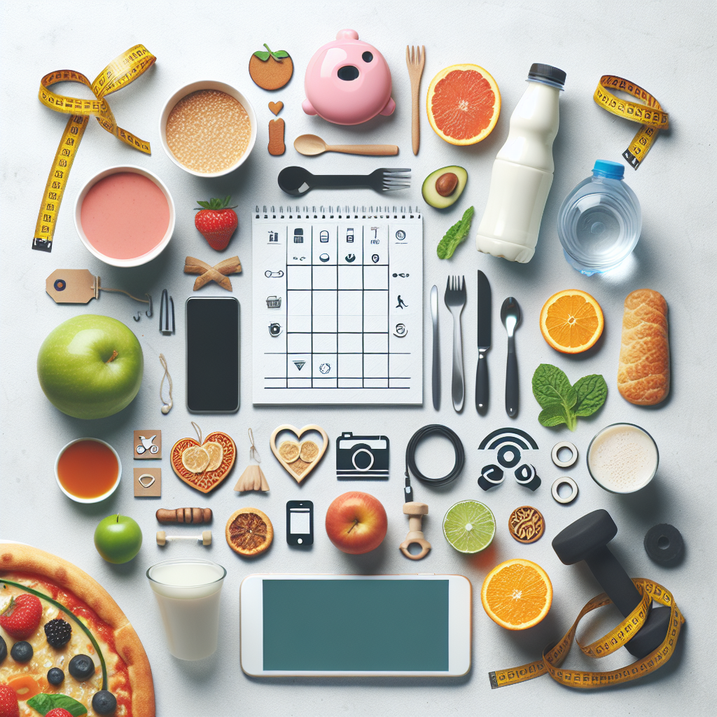 Ilustrace znázorňující téma: Hubnutí a dieta