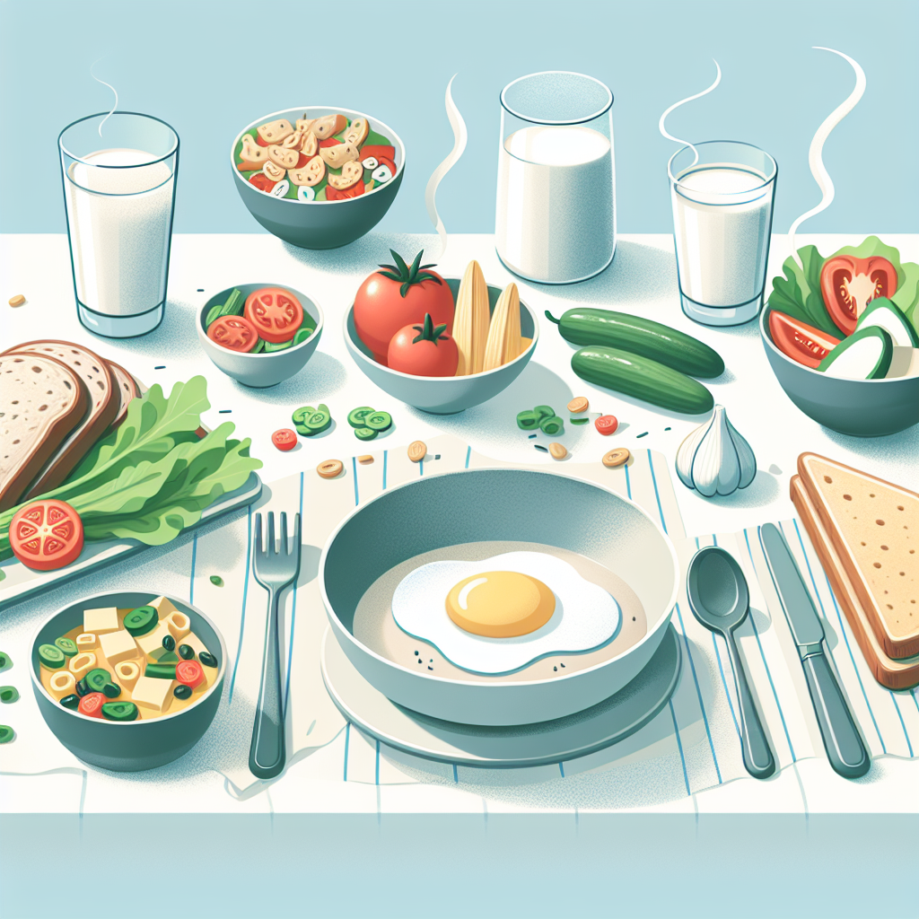 Ilustrace znázorňující téma: Zdraví a výživa